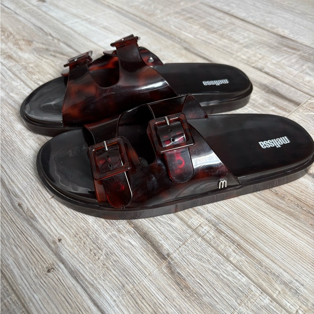 Melissa jelly tortoise Slide Sandals